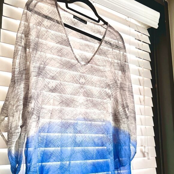 Gypsy 05 Gorgeous Silk Tie Dye Tunic Top, Swim Cover! Versatile & Sexy! … - Picture 10 of 13